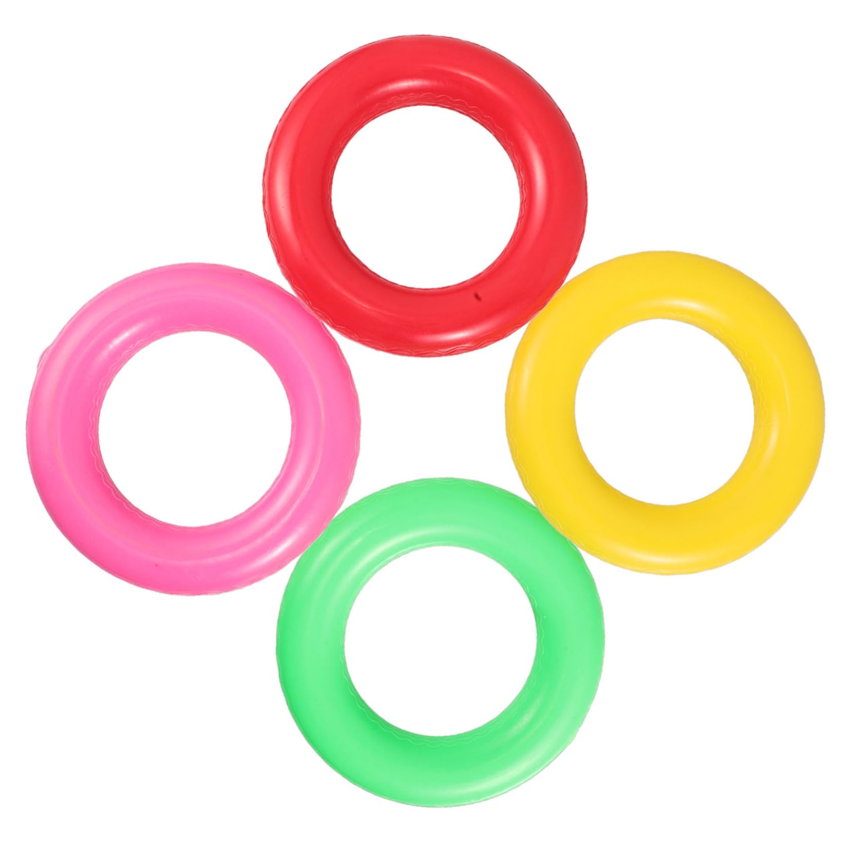 Jeu de Lancer D'anneaux Sportif en Latex 4 Pièces pour Garçon et Filles Sécurisés, Améliore la Coordination, pour Activités en Plein Air et Fêtes de Carnaval