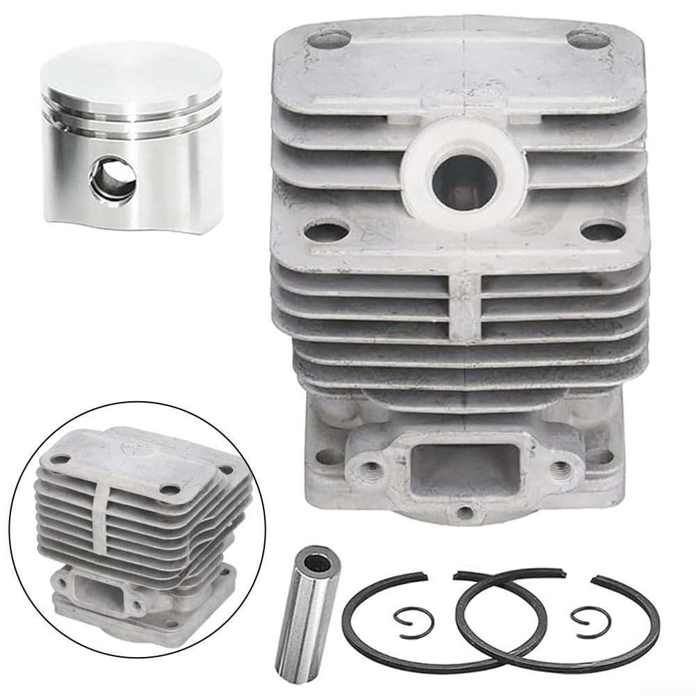 Zilimontt - Kit pistone cilindro da 40 mm per motosega Oleo Mac 740 440BP per EFCO 8400 8405 per Stark 40 per Emak Dynamac, Kit di ricambio guarnizioni cilindro pistone per motosega