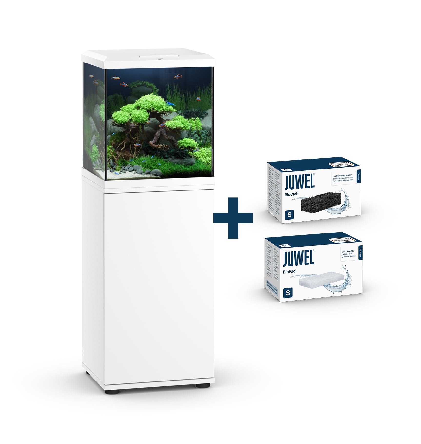 JUWEL Aquarium VIO Cube 54 Kombination Weiß Premium-Bundle