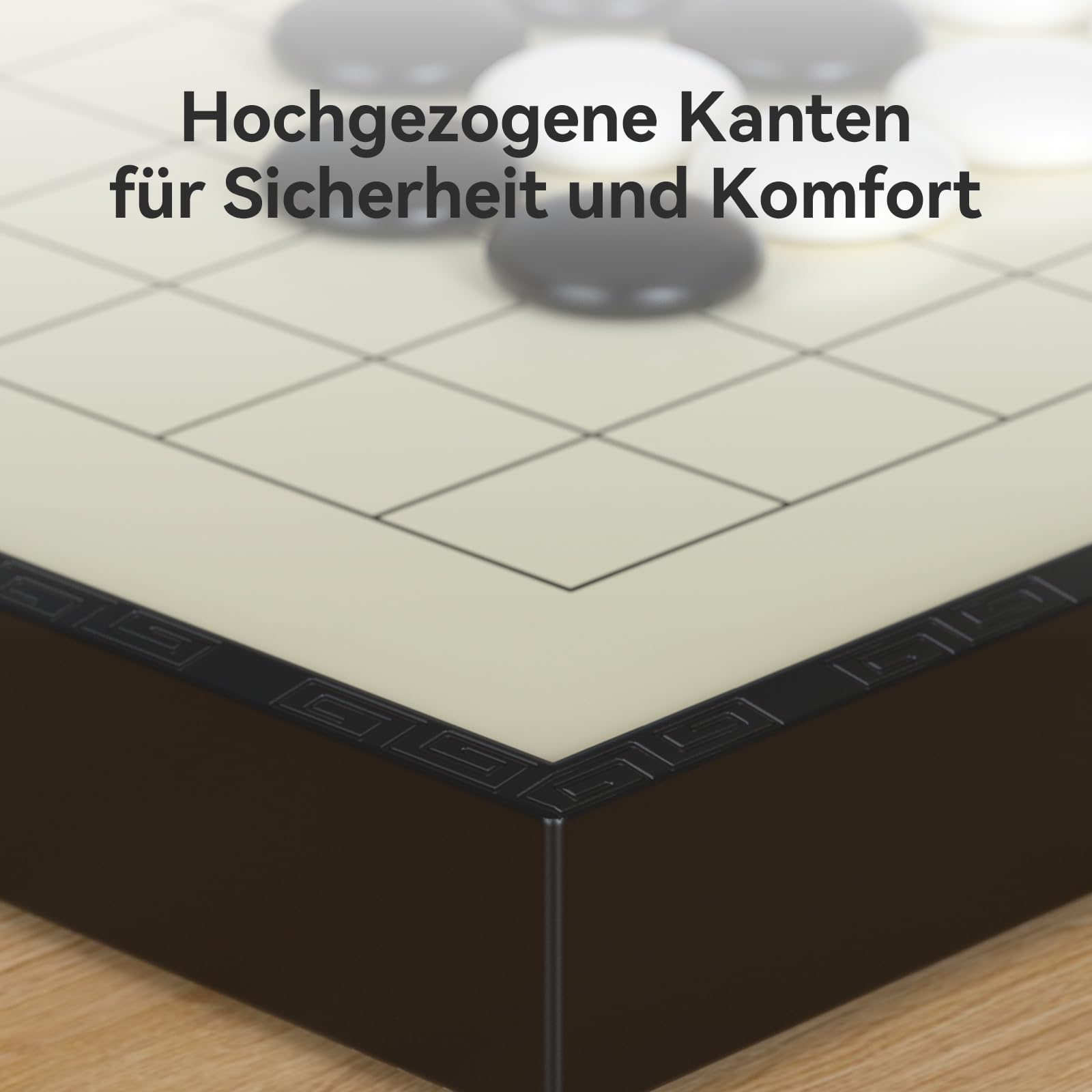 Go Spielset Brett, 29cm 19x19 Magnetisches Steinen mit Klapp Brett, Tragbares & Reisegrößen