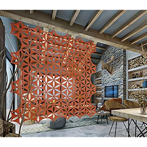 12 Pcs OSHIYINN 3D Flower Room Divider Cover