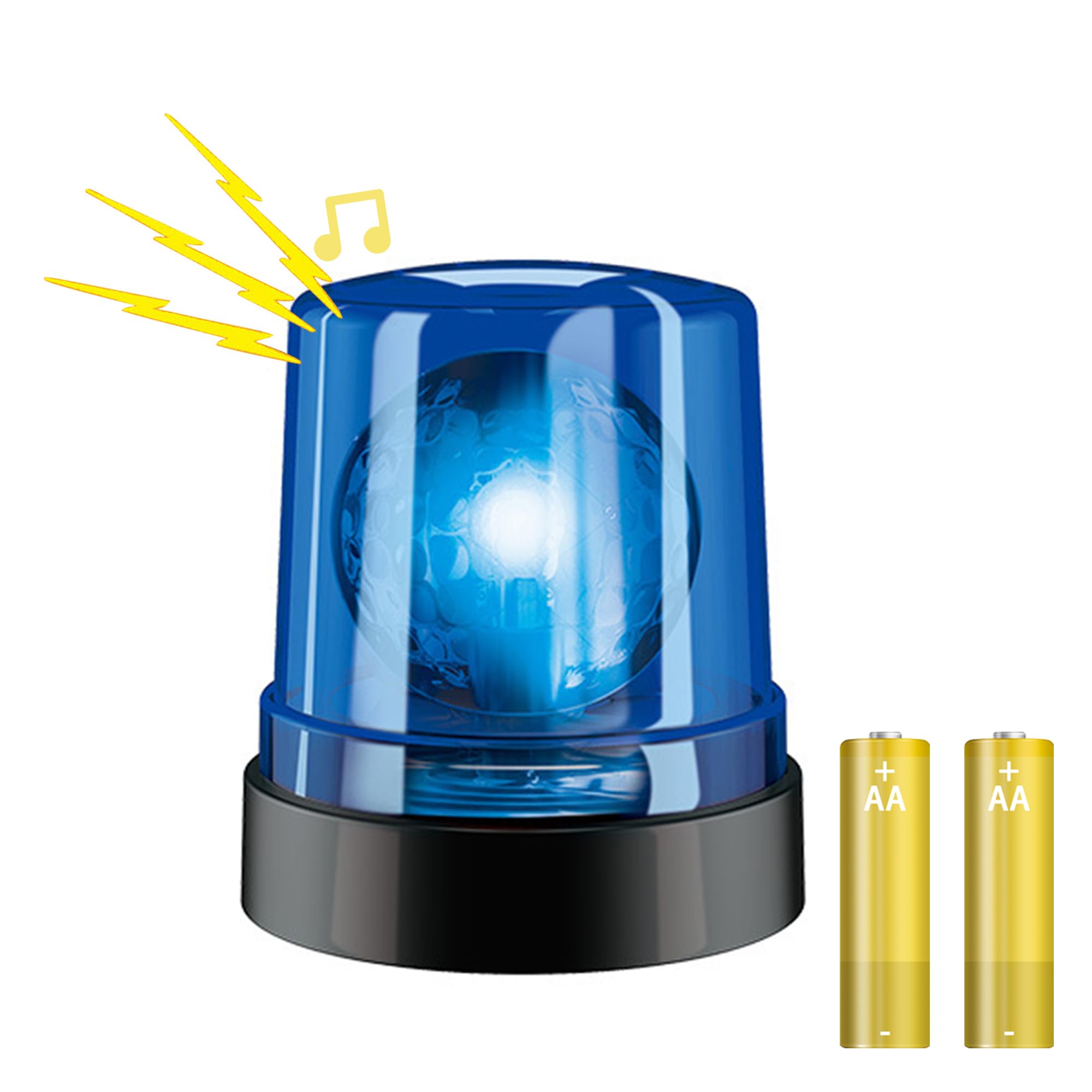 Amazon.com: Kids Blue Magnetic Police Siren Light Toy, Spinning