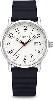 Nurse Watch with Second Hand for Women, 12/24 Dial, Date Window