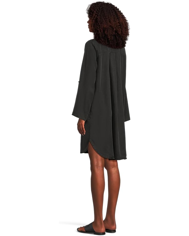 Mod-o-doc Roll-up Long Sleeve Shirt Dress - #3 of 4