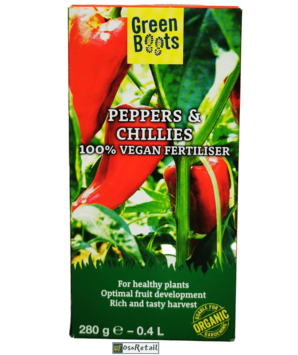 OsoRetail Green Boots Paprika & Chilischoten Dnger | 100% pflanzlicher  Dnger fr Paprika und Pfeffer im Gewchshaus oder Garten : Amazon.de:  Garten