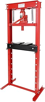 12 Ton H-Frame Hydraulic Shop Press, Heavy Duty Floor Shop Press with Adjustable Plates for Bending, Straightening, Bearing Removal & Automotive Repair