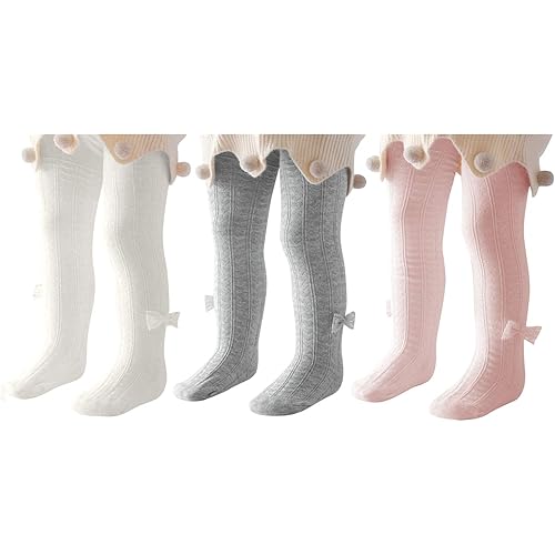 Zando Infant Soft Tights Toddler Seamless Leggings Tights for Baby Girls Winter Knit Warm Newborn Pants Stockings
