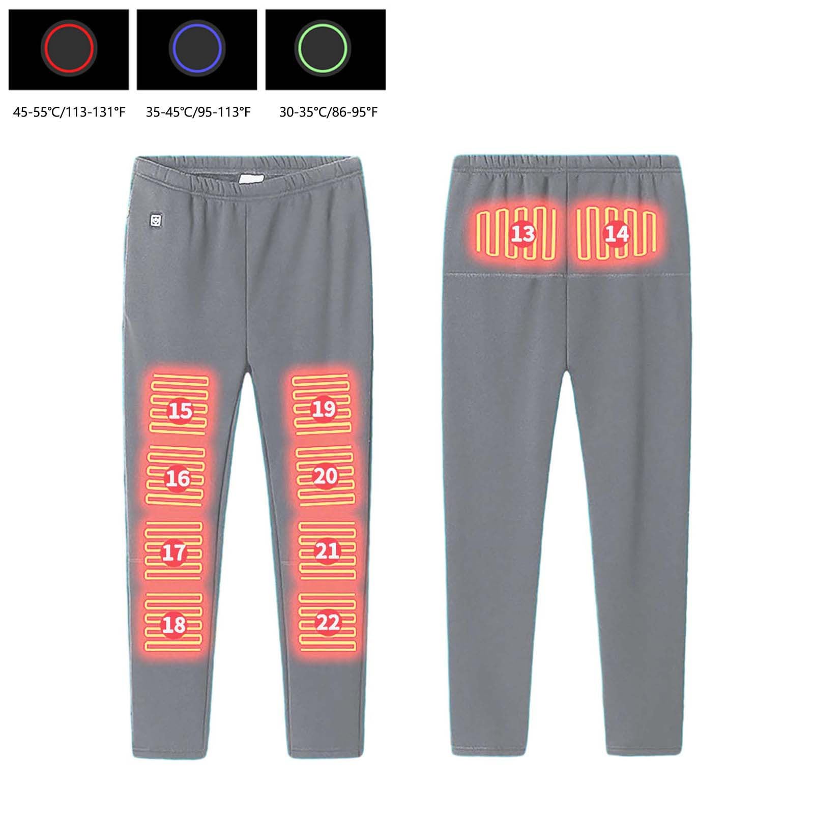 Base riscaldata da uomo, pantaloni caldi riscaldati USB, biancheria intima riscaldata, pantaloni caldi per il freddo pantaloni invernali uomo