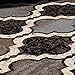 Superior Indoor Area Runner, Jute Backed, Perfect for Hallway, Living/ Dining Room, Bedroom, Office, Kitchen, Entryway, Modern Geometric Trellis Floor Decor, Viking Collection, 2' 7