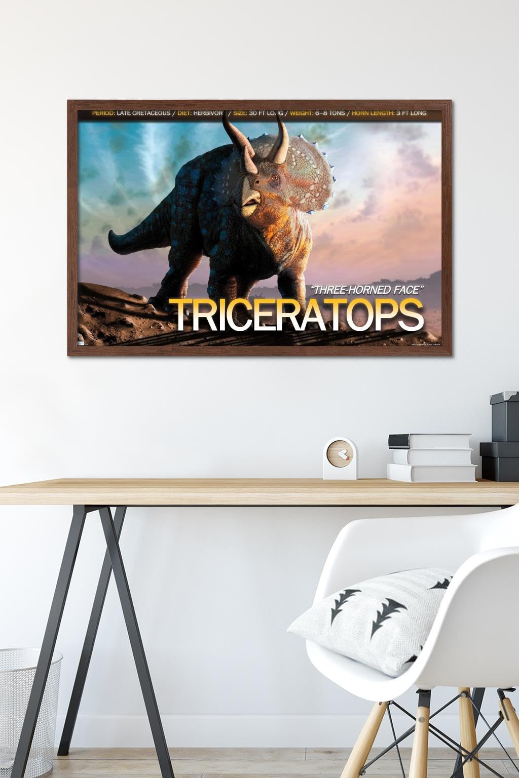 Amazon.com: Trends International Dinosaurs - Triceratops Wall