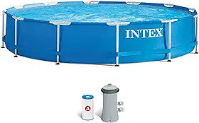 Piscina Armação De Metal Galvanizado 6503 L (bomba Filtro 220v E Dvd) Intex