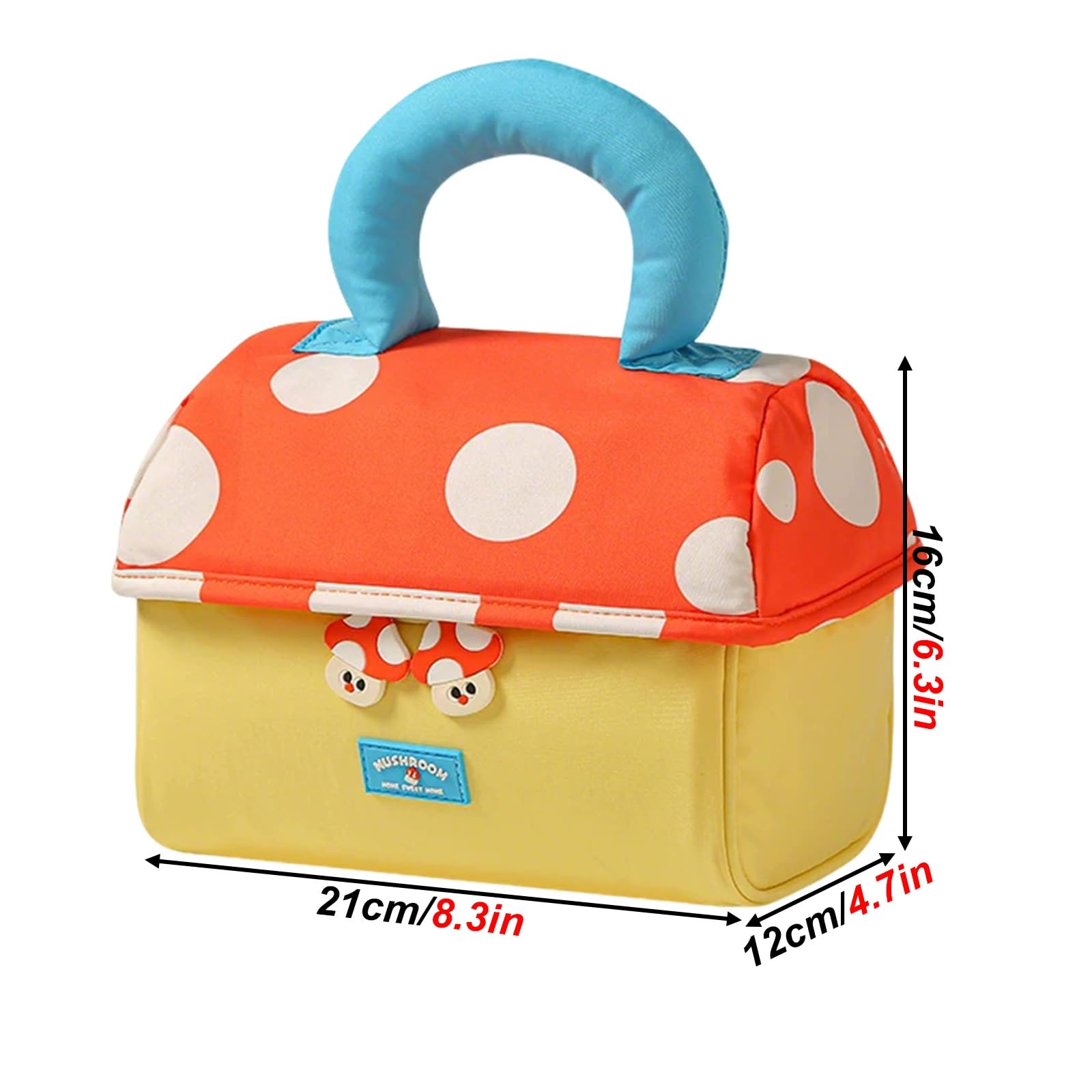 Beauty Case da Viaggio, Trucco Portatili per Vacanze in Viaggio, Scomparti Organizzati per Evitare Il Disordine, Affascinante Design Ispirato ai Funghi, Elegante e Unico