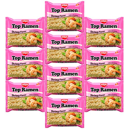 Nissin Instant Ramen Noodles Variety Pack 5 Flavors By Variety Fun (50 Count) #TOP5