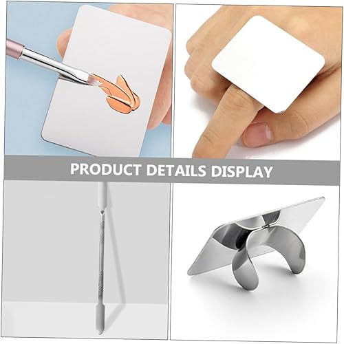 NOLITOY Makeup Mixing Tray Spatula Foundation Palette Tray Palette Makeup Tools