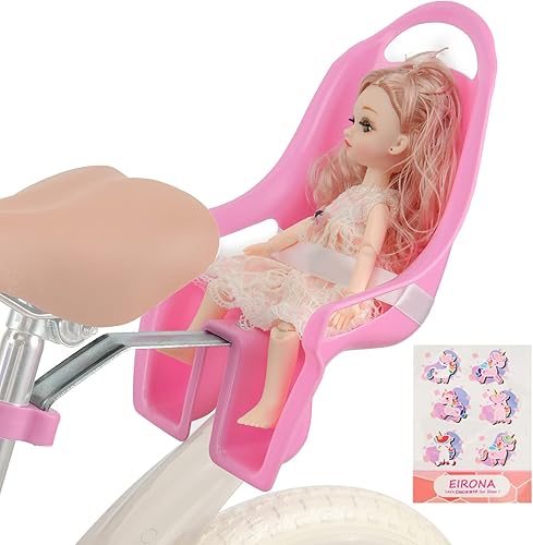Miniatura 3 de EIRONA Doll Bike Seat for Girls Bike, Bicycle Doll Chair for 12-20 Inch Bike