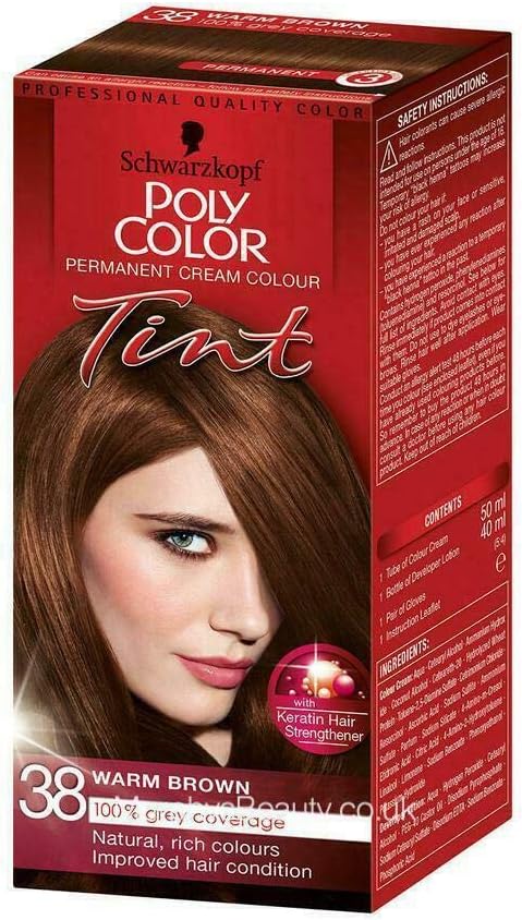 SchwarzkopfPolyColor38WarmBrownHairColourant