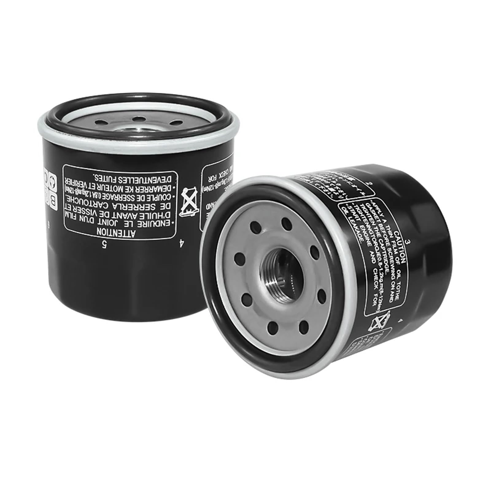Adatto per Yamaha Grizzly YFM 350 400 Wolverine 450 550 660 Kodiak 700 YFM350X YFM450FX YFM550F 1/2/3 pezzi Filtro olio Filtri olio per moto(Black 2)