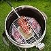 onlyfire Upgrade Stainless Steel Rotisserie Ring Kit for Weber 22-inch Kettle Charcoal Grills, Comes with Charcoal Baskets and 10 Pack Drip Pans