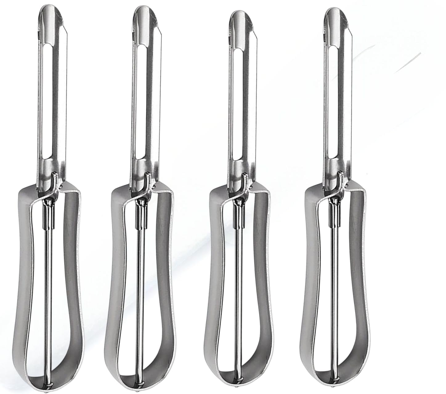 Stainless Steel Peeler for Vegetables and Fruits | Straight Potato Peeler for Salad | Dual Edge Vegetable Peeler for Kitchen | Salad Cutter & Slicer for Carrot, Cucumber,Apple(2-pcs) — Amazon image 8