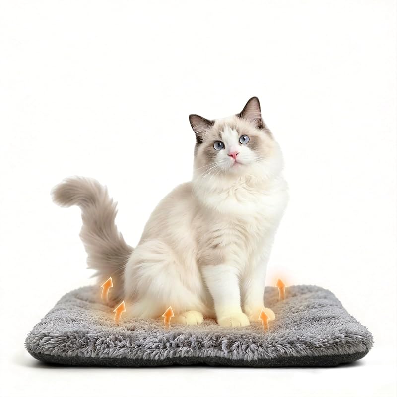 Colchonete Autoaquecido para Gatos e Cães Mufico com Capa Lavável 50 x 40 x 2,4 cm, CAT-S