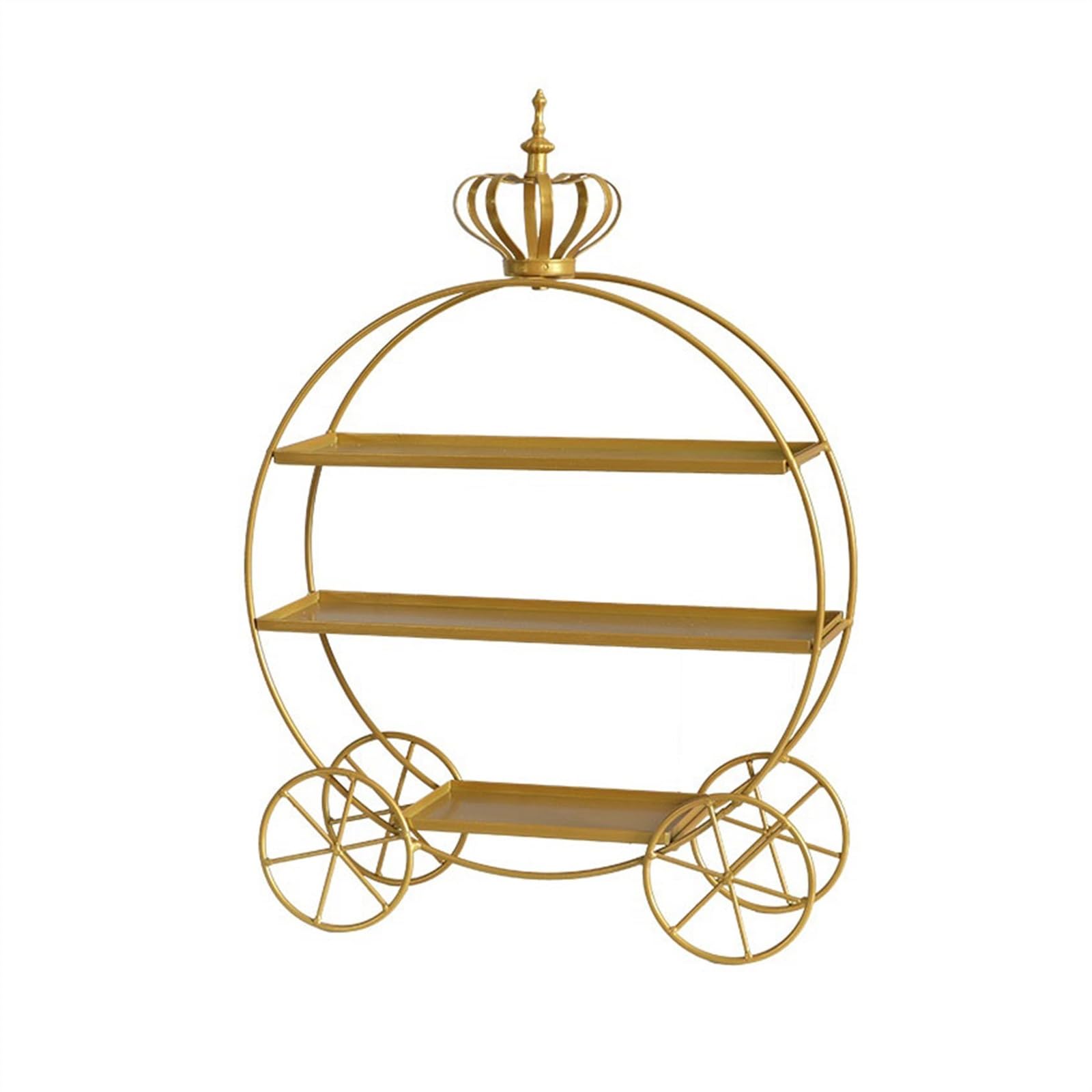 Narzędzia do dekoracji Trzywarstwowy stojak na ciasto podwieczorek, biały/złoty(Gold)