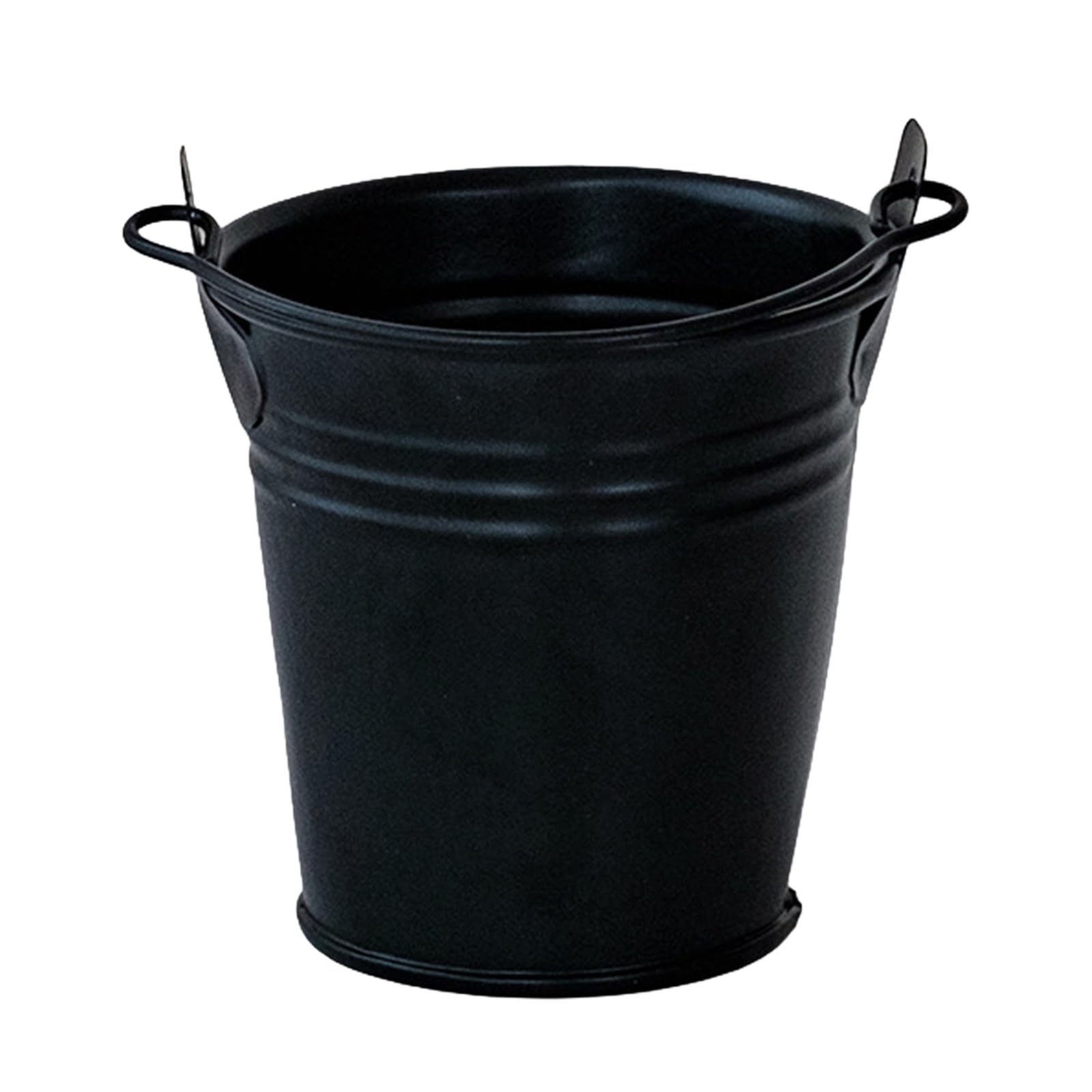 Glifora Storage Bucket with Handle - Thickened Anti-Rust Iron Container, Flower Pot Desktop Organiser for Makeup Brush and Pen