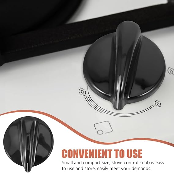 jojofuny Gas Stove Control Knob Replacement Oven Thermostat Knob 2.08X1.85X1.33In Easy Install Replacement for Gas Range Parts