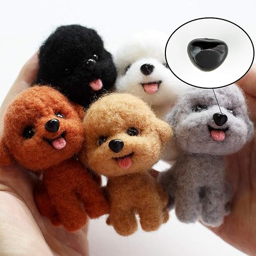 Miniatura 5 de SOTOGO 760 piezas de plástico negro para ojos y narices con arandelas de varios tamaños para muñeca, títere, oso de peluche, animal de peluche
