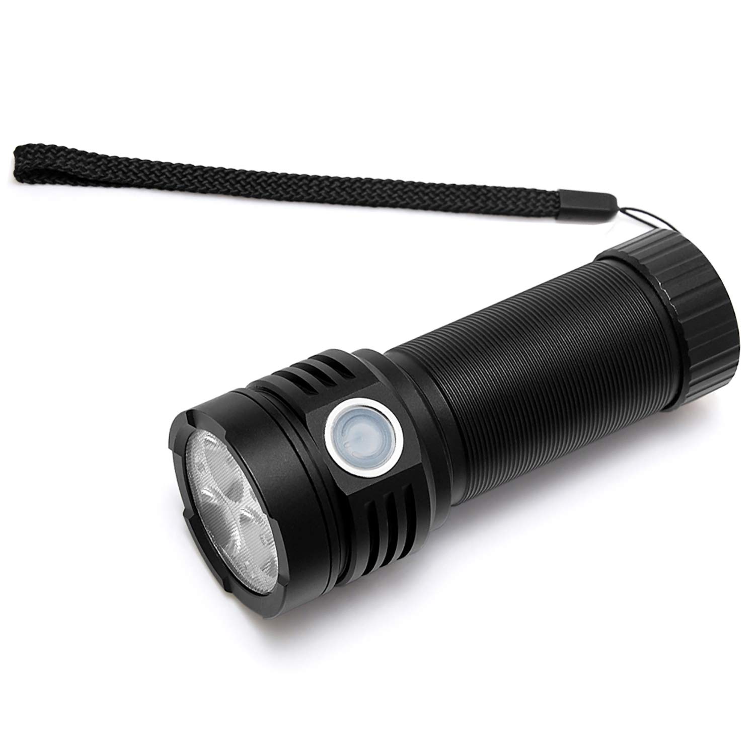 Rechargeable High Lumens LED Flashlight, Powerful 3000 Lumen Flashlights, Brightest Tactical Torch, 5 Lighting Modes, IPX7 Waterproof, Camping, Outdoor, Emergency, EDC Flashlight