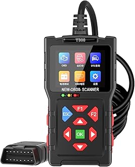 OBD2 Scanner Car Diagnostic Tool, Code Reader for All OBD II Cars & Trucks, Automotive Scanner, Check Engine Light, Scan Tool elm327reader (T300,BlackRed)