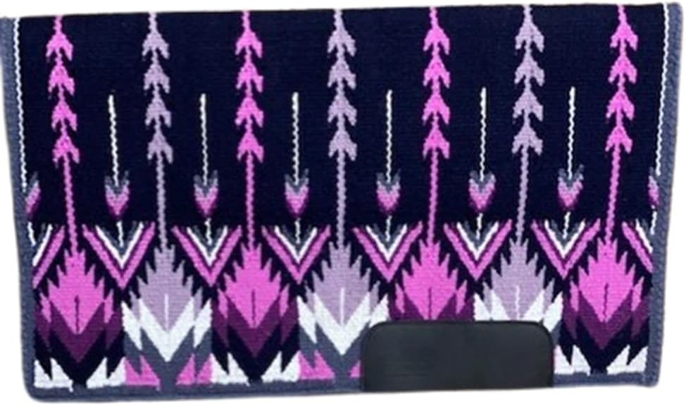 Handmade Western Ranch Saddle Blanket | Genuine New Zealand Wool Pad | Custom Equestrian Gear AM-327