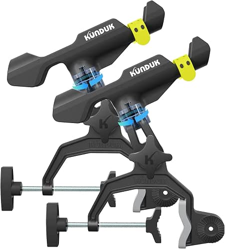 Upgraded Fishing Rod Holder with Button-Lock 360° Dual Rotation,Universal Silicone