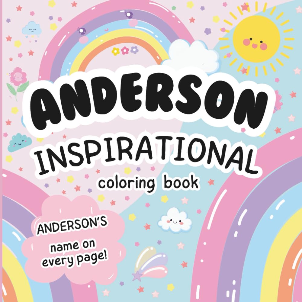 Anderson Inspirational Coloring Book: Personalized Just for Anderson – Anderson's Name Appears on Every Coloring Page