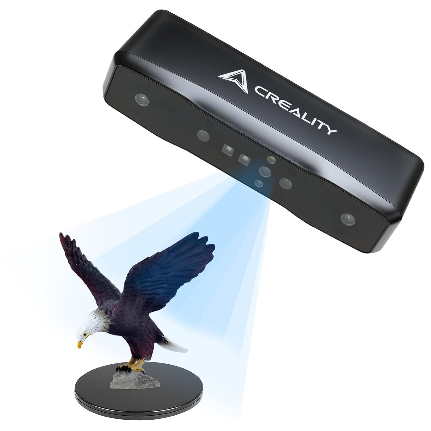Creality 3D-Scanner Otter Lite Basic mit 0,05 mm Präzision, Vollfarbscan für kleine und mittelgroße Objekte für Windows, Mac, iPhone und Android