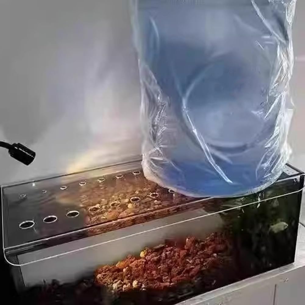 Couvercle d'aquarium en acrylique transparent avec trou d'air, couvercle de terrarium découpable, design résistant aux sauts