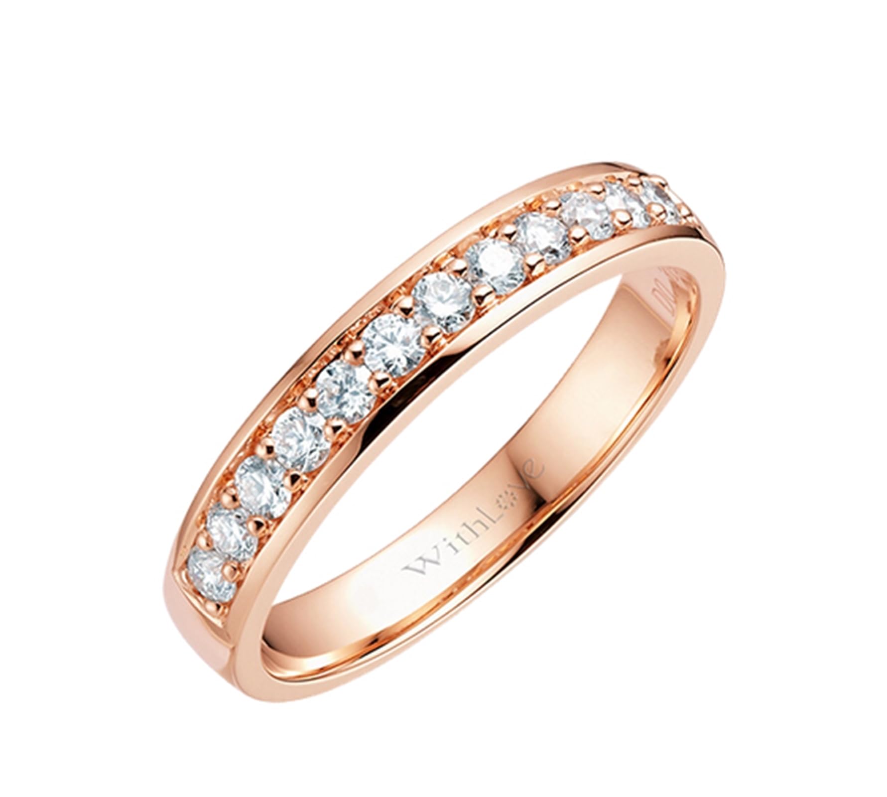 Bandring Gold mit 0,3 ct Diamant, Eheringe 750 Echtgold für Freundin Größe 47 (15.0)-65 (20.7)| PT950 und 9K 14K 18K Roségold | Trendiger Modeschmuck für Vatertag