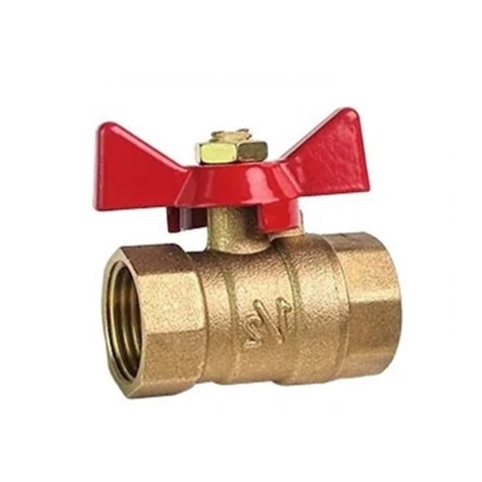 Kugelventil, Messing Kugelhahn Luftkompressor Wasser Gas Öl Absperrventil 1/8" 1/4" 3/8" 1/2" BSP Gewinde Mini Stecker Auf Buchse(1/2",RED_M TO F)