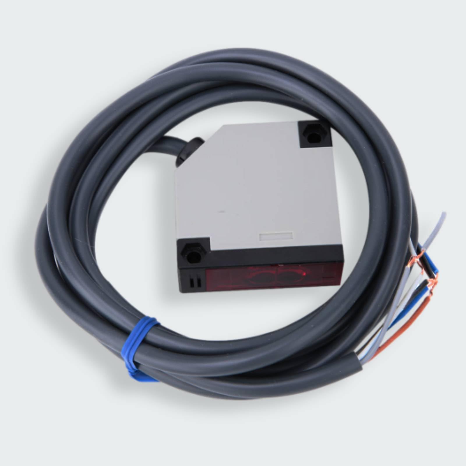 300 mm Empfindlicher Schaltsensor, E3Jk-Ds30M1 IP65 Gehäuse Diffuse Reflexionstyp Optoelektronisch mit feuerfestem ABS-Material für industrielle Automatisierung und Steuerung(DC12-24V)