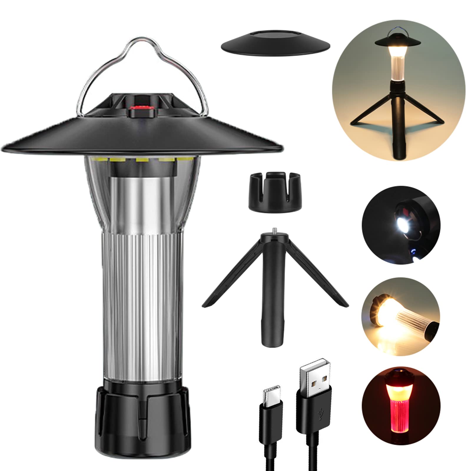BATOT LEDキャンプランタン USB充電式 ゴールゼロ ランタン 多機能ミ…