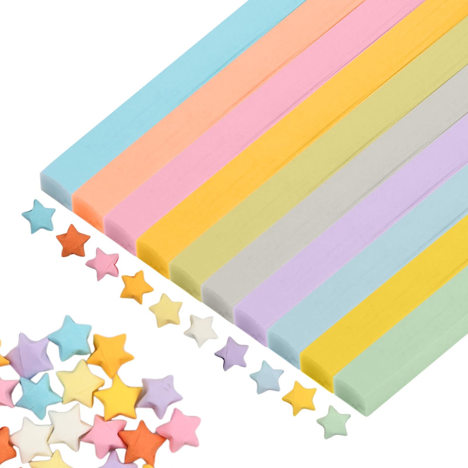 Amazon | 折り紙の星 ラッキースター折り紙 おりがみ 1350枚セット 10
