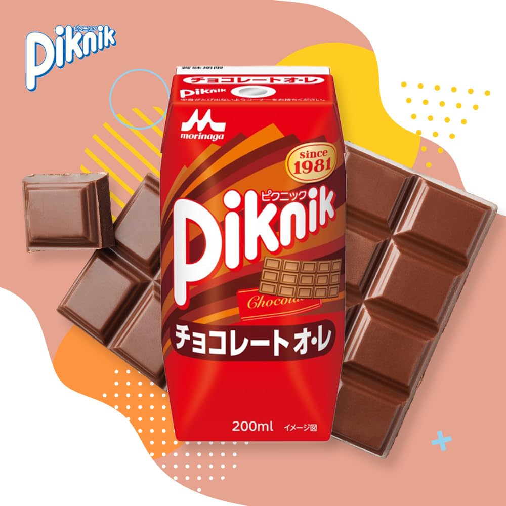 Amazon.co.jp: ピクニック チョコレートオレ 紙パック 200ml 24本