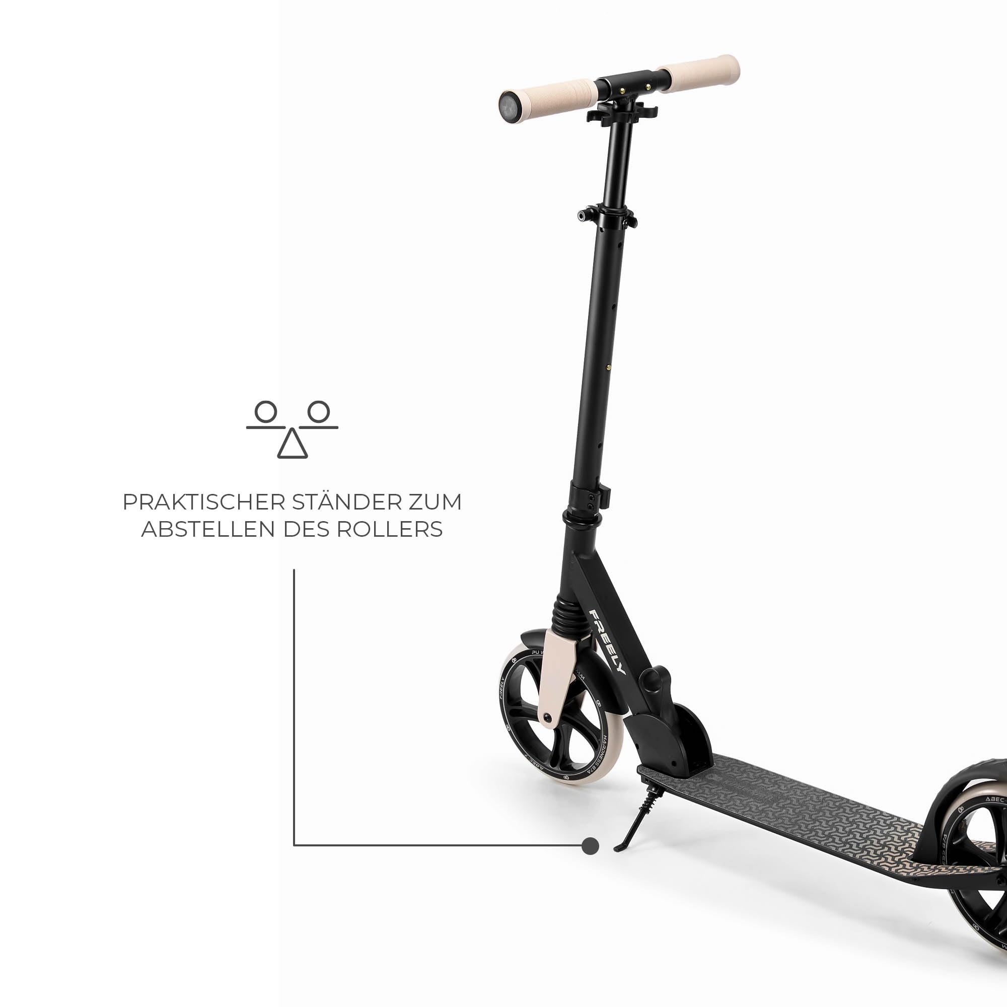 Kinderkraft Freely Scooter ab 3 Jahren, Kinderroller bis zu 100 kg, schnellen Zusammenklappen, Räder aus PP