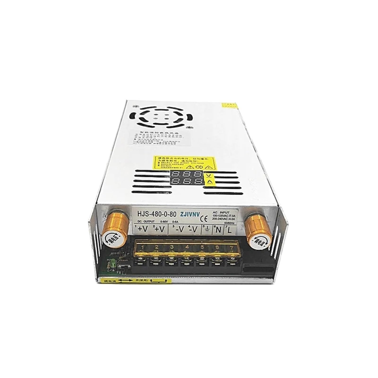 Alimentation à découpage affichage numérique 480W réglable HJS-480-0-24