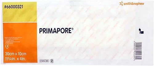 Miniatura 2 de Smith+Nephew PRIMAPORE Apósito adhesivo periférico IV, apósito adhesivo no tejido, almohadillas absorbentes para vendaje para heridas, productos