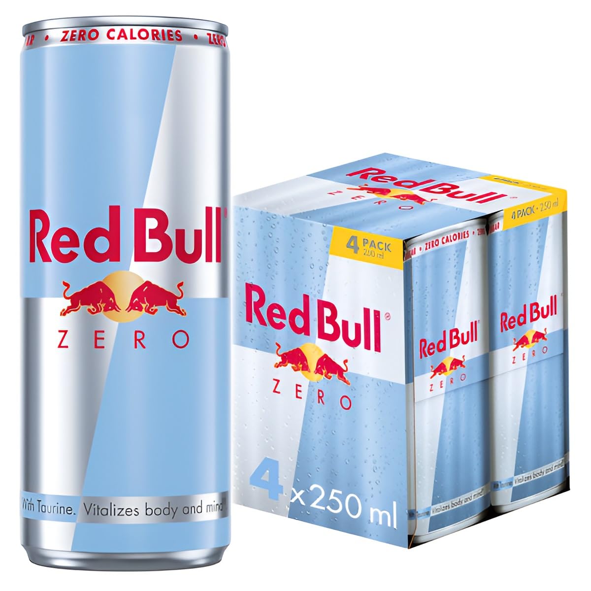 Red BullZero Energy Drink 250ml 4 Pack