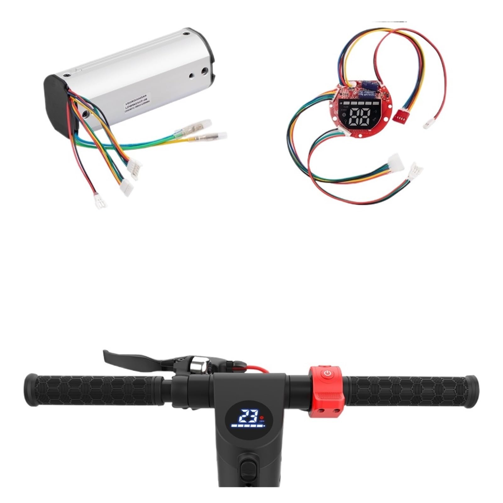 Controller motore elettrico 36V 20A e kit pannello display cruscotto Regolatore di velocità Ser, for accessori E-Scooter HX, X7 Cruscotto per scooter elettrico