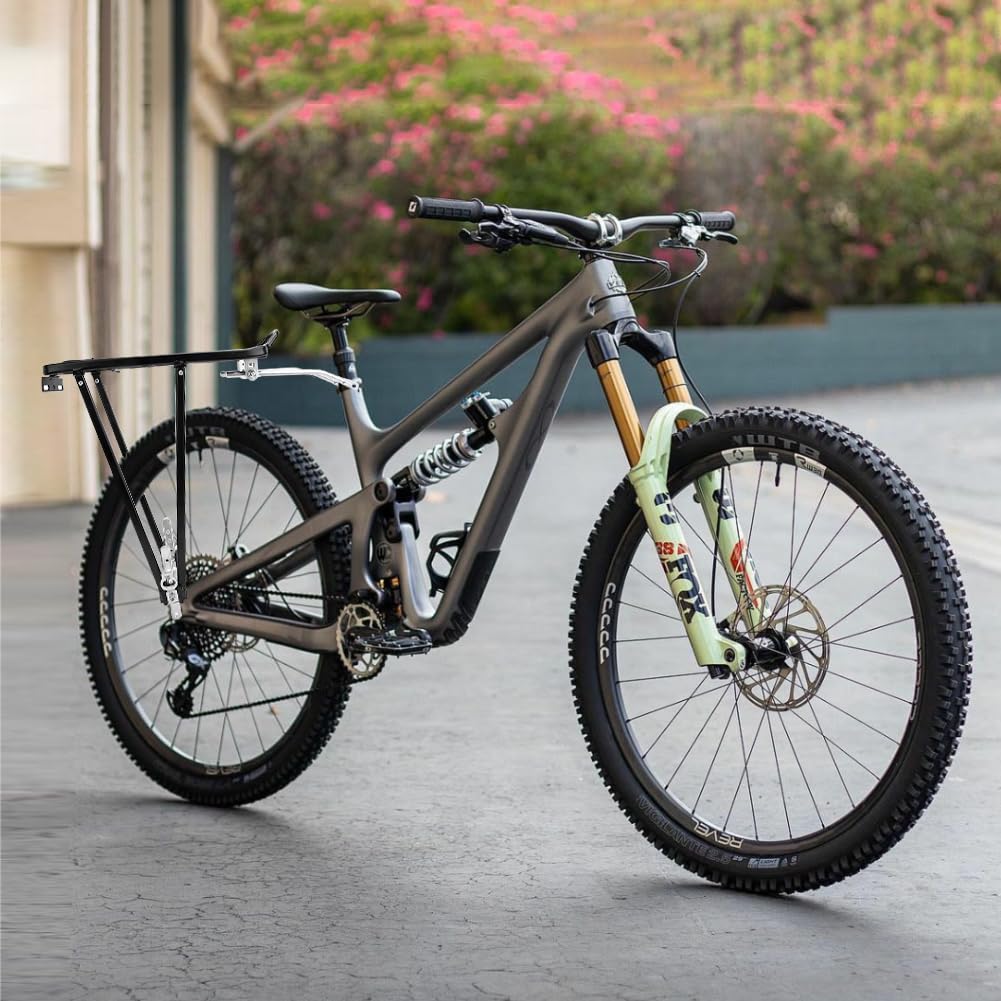 Portapacchi Posteriore per Bicicletta in Lega di Alluminio, Mountain Bike, Installazione Rapida, 24 Pollici