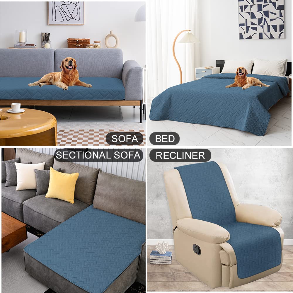 fuguitex Wodoodporny pokrowiec na łóżko dla psa pokrowiec na kanapę dla zwierząt domowych antypoślizgowy koc na sofę leżak w kształcie litery L sofa meble protrctor mata dla kota podkładka dla zwierząt domowych