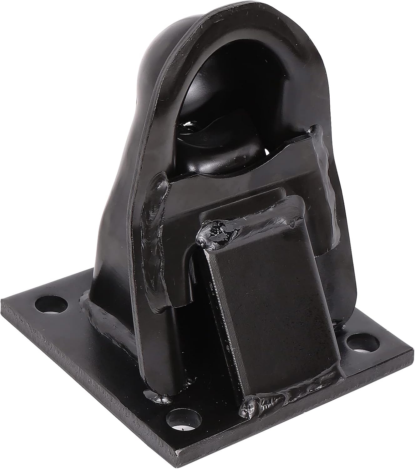 NBJINGYI 2-5/16" Flat Mount Trailer Coupler with Grade 8 Hardware Kit, 14,000 lbs Heavy Duty Coupler, 4-1/2" Hole Spacing, Premium Black E-Coat Finish for Dump and Equipment Trailers
