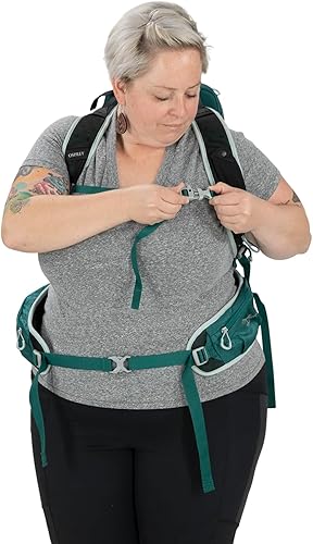 Miniatura 15 de Osprey Mochila de senderismo Tempest para mujer, verde, (Jasper Green), Mochila de senderismo Tempest